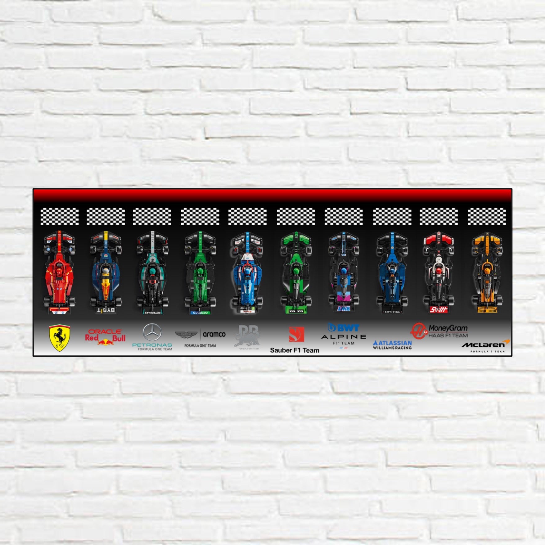 Tableau pour F1 LEGO® Speed Champion 77242 / 77243 / 77244/ 77245 / 77246 / 77247 / 77248 / 77249 / 77250 / 77251