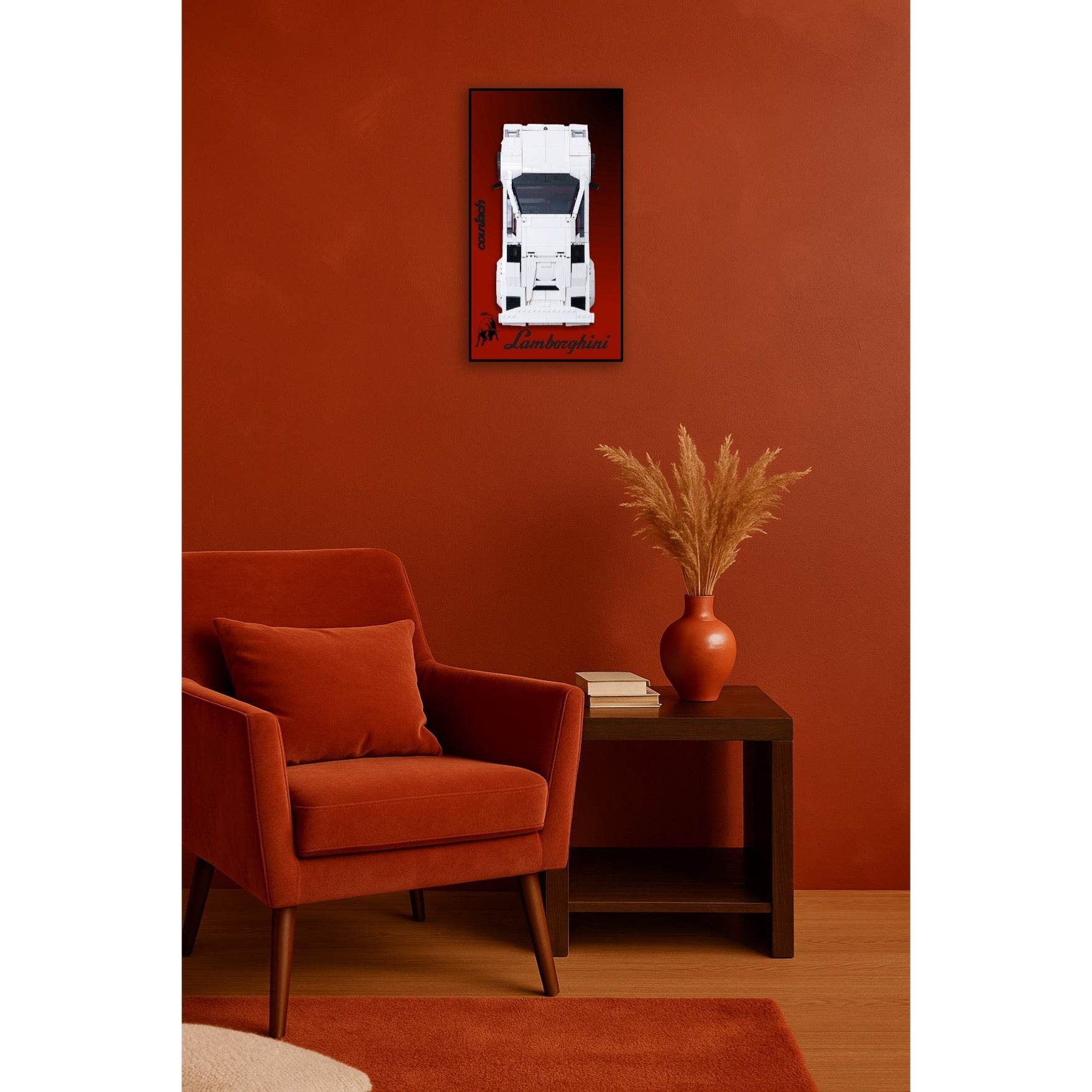 Tableau Lamborghini Countach 5000 Quattrovalvole LEGO® Icons 10337 - Kadris